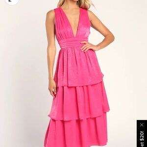 Pinked tiered dress